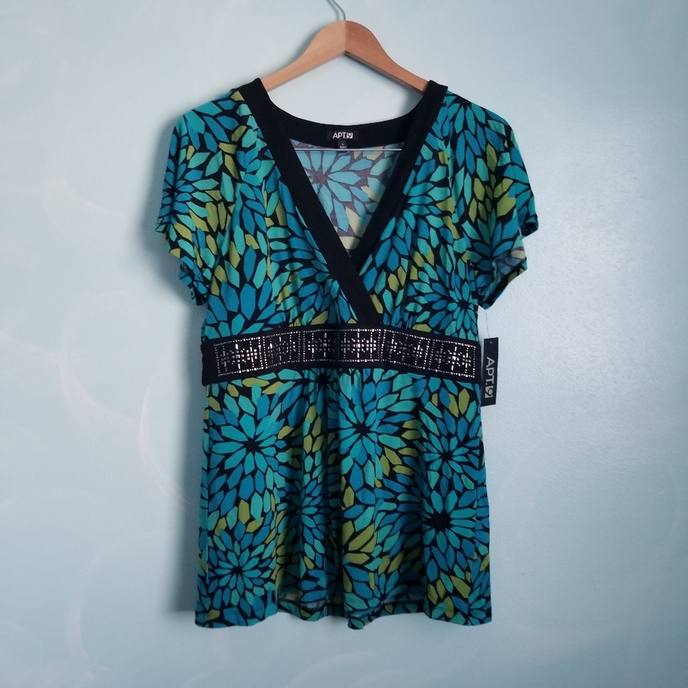 Turquoise Color Short Sleeve Shirt